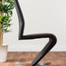 Leonardo Glass And Chrome Metal Dining Table And 4 Black Willow Chairs Set