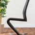 Renato 120cm High Gloss Extending Dining Table and 6 Black Willow Chairs