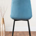 Adley Grey Concrete Effect Storage Dining Table & 4 Blue Pesaro Black Leg Chairs