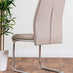 Imperia White High Gloss Dining Table And 6 Cappuccino Beige Lorenzo Dining Chairs Set
