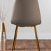 Kylo Brown Wood Effect Dining Table & 6 Cappuccino Corona Gold Leg Chairs