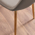 Kylo Brown Wood Effect Dining Table & 6 Cappuccino Corona Gold Leg Chairs