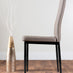 Imperia 4 Black Dining Table and 4 Cappuccino Milan Black Leg Chairs