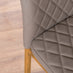 Novara 100cm Gold Round Dining Table and 4 Cappuccino Gold Leg Milan Chairs