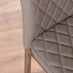 Novara Round Chrome Metal And Glass Dining Table And 4 Cappuccino Beige Milan Dining Chairs Set