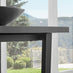 Carson White Marble Effect Square Dining Table & 2 Grey Calla Black Leg Chairs