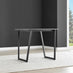 Carson White Marble Effect Square Dining Table & 2 Grey Calla Black Leg Chairs