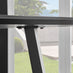 Carson Rectangular White Marble Effect and Black Metal 4 Seater Dining Table