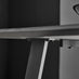 Carson Rectangular White Marble Effect and Black Metal 6 Seater Dining Table