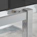 Enna Rectangular Black Glass Extending 4-6 Seater Dining Table