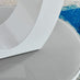 Giovani Grey White High Gloss And Glass 100cm Round Dining Table And 4 Elephant Grey Lorenzo Chairs Set