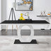 Giovani 6 Black Dining Table & 6 Black Belgravia Black Leg Chairs