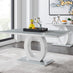 Giovani 6 Grey Dining Table & 6 Black Belgravia Black Leg Chairs