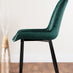 Novara 120cm Gold Round Dining Table and 6 Green Pesaro Black Leg Chairs