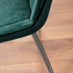 Novara 100cm Round Dining Table and 4 Green Pesaro Silver Leg Chairs