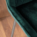 Novara 100cm Round Dining Table and 4 Green Pesaro Silver Leg Chairs