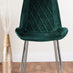 Arezzo Large Extending Dining Table and 8 Green Pesaro Silver Leg Chairs