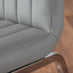 Leonardo Glass And Chrome Metal Dining Table And 6 Elephant Grey Isco Chairs