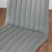 Leonardo Glass And Chrome Metal Dining Table And 6 Elephant Grey Isco Chairs