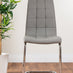 Giovani Grey White Modern High Gloss And Glass Dining Table And 4 Elephant Grey Murano Chairs Set