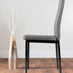 Imperia 4 Grey Dining Table and 4 Grey Milan Black Leg Chairs