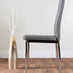 Leonardo Glass And Chrome Metal Dining Table And 6 Elephant Grey Milan Chairs Dining Set