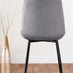 Leonardo Black Leg Glass Dining Table & 4 Grey Pesaro Black Leg Chairs