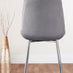 Kylo White Marble Effect Dining Table & 4 Grey Pesaro Silver Chairs