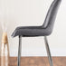 Imperia 6 White Dining Table and 6 Grey Pesaro Silver Leg Chairs
