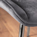 Imperia 6 White Dining Table and 6 Grey Pesaro Silver Leg Chairs