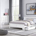 Azure White Solid Pine King Bed Frame + Windsor Mattress