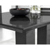 Imperia 4 Black Dining Table and 4 Black Pesaro Black Leg Chairs