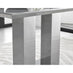 Imperia 4 Grey Dining Table and 4 Grey Milan Black Leg Chairs