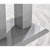 Imperia 4 Grey Dining Table and 4 Grey Belgravia Black Leg Chairs