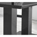 Imperia 6 Black Dining Table and 6 Black Milan Black Leg Chairs