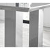 Imperia Grey Modern High Gloss Dining Table And 6 Black Milan Dining Chairs Set
