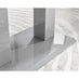 Imperia Grey Modern High Gloss Dining Table And 6 Cappuccino Beige Lorenzo Dining Chairs Set
