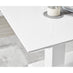 Imperia High Gloss White Dining Table & 6 Grey Calla Black Leg Chairs