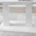 Imperia White High Gloss Dining Table And 6 White Milan Chairs Set