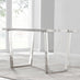 Kylo Rectangular White Marble Effect 4 Seater Dining Table