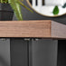 Kylo Brown Wood Effect Dining Table & 4 Black Pesaro Black Leg Chairs