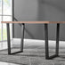 Kylo Rectangular Brown Wood Veneer 4 Seater Dining Table