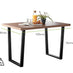 Kylo Brown Wood Effect Dining Table & 4 Black Milan Black Leg Chairs