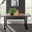 Kylo Brown Wood Effect Dining Table & 6 Grey Milan Black Leg Chairs