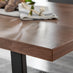 Kylo Brown Wood Effect Dining Table & 6 Navy Pesaro Black Leg Chairs