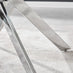 Leonardo Glass And Chrome Metal Dining Table And 6 White Lorenzo Chairs