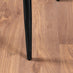 Carson White Marble Effect Dining Table & 4 Cappuccino Milan Black Leg Chairs