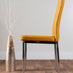 LIRA 100 Extending Dining Table and 4 Mustard Milan Chairs