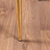 Novara 100cm Gold Round Dining Table and 4 White Gold Leg Milan Chairs