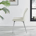 Novara 100cm Round Dining Table and 4 Cream Nora Silver Leg Chairs